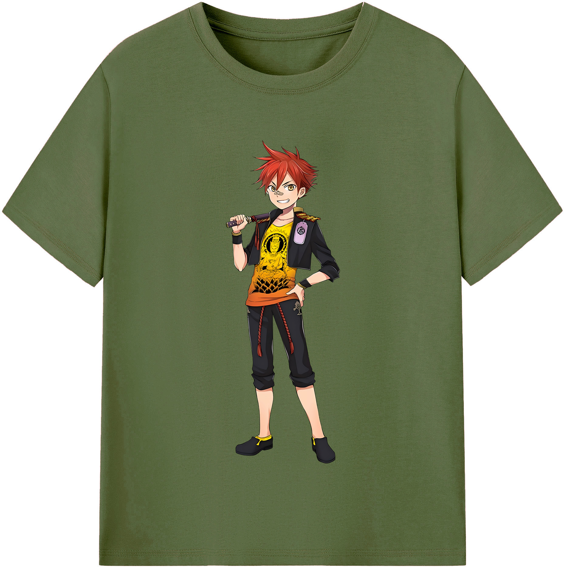 （画像用） 刀剣乱舞 Touken Ranbu 綿100％半袖Tシャツ（フロントプリント）
